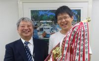 第94回千葉支部月例会　冠軍　石井 宣章　プレゼンター土屋 政士