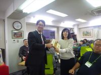 金貨イベント厚木支部長 内田 慶さんが抽選！落花生フロランタンを鐘ヶ江 淑子さんが当選！