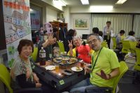 チーム名「明日がんばろう」左から、木下 由紀子、辻野 光哉、土屋 政士（リーダー）、釘宮 百香里