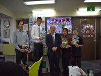 チーム戦サイカイチームチーム名「翔龍」左から、千葉 康浩、山口 満、土屋 政士支部長、井上 範子、佐藤 恭子