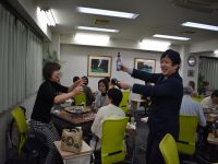 暴走祭（懇親会）の様子3回戦最高得点の岡 眞紗子さん