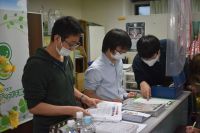 受付の様子。