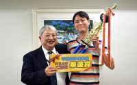 第161回月例会　冠軍　根本 卓也　プレゼンター　土屋 政士