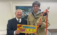 第179回月例会　冠軍　ジュー チャンマオ　プレゼンター　土屋 政士